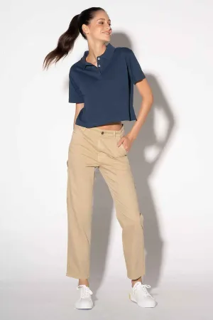Polo T-Shirt For Women - Navy