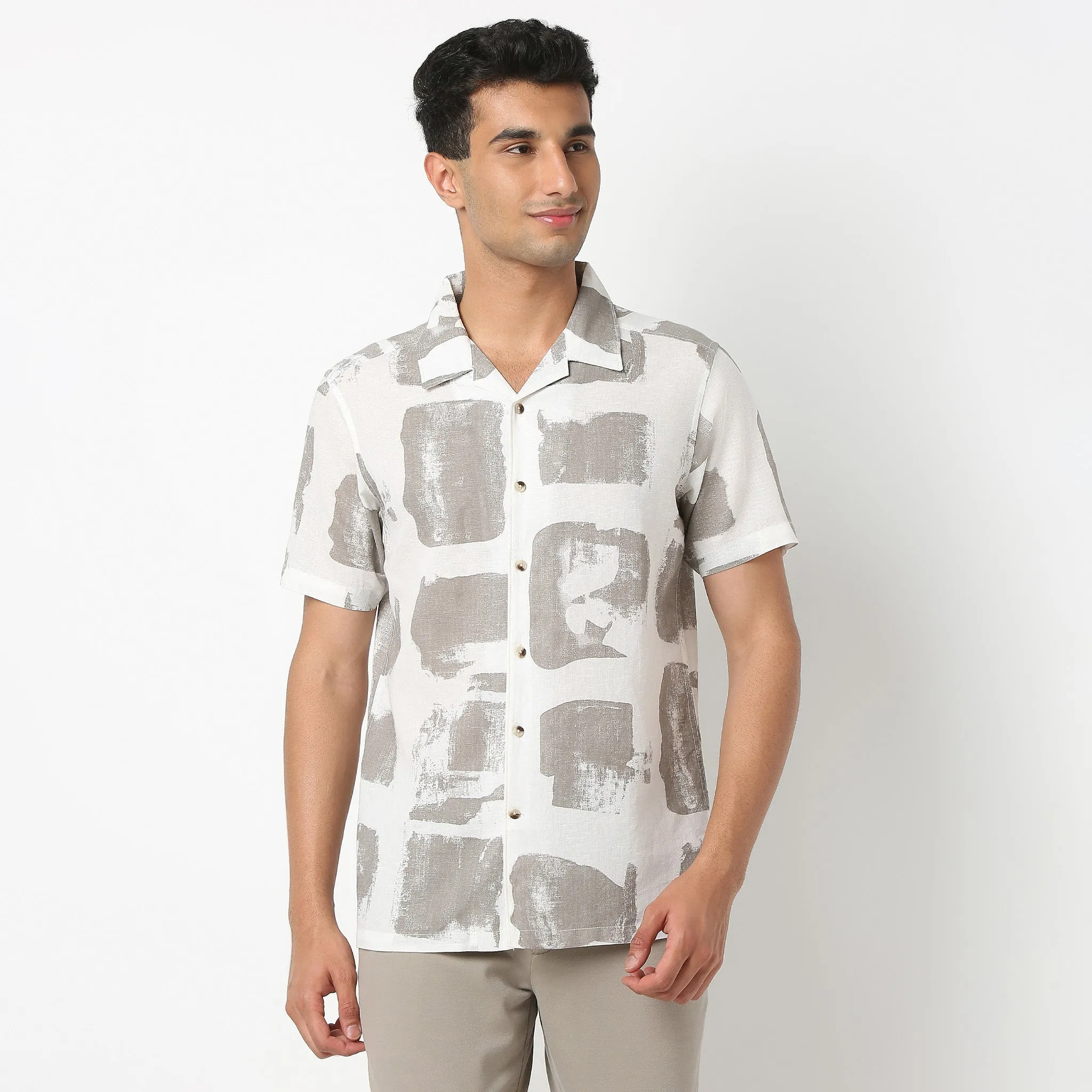 Printed Half Sleeve Casual Shirt