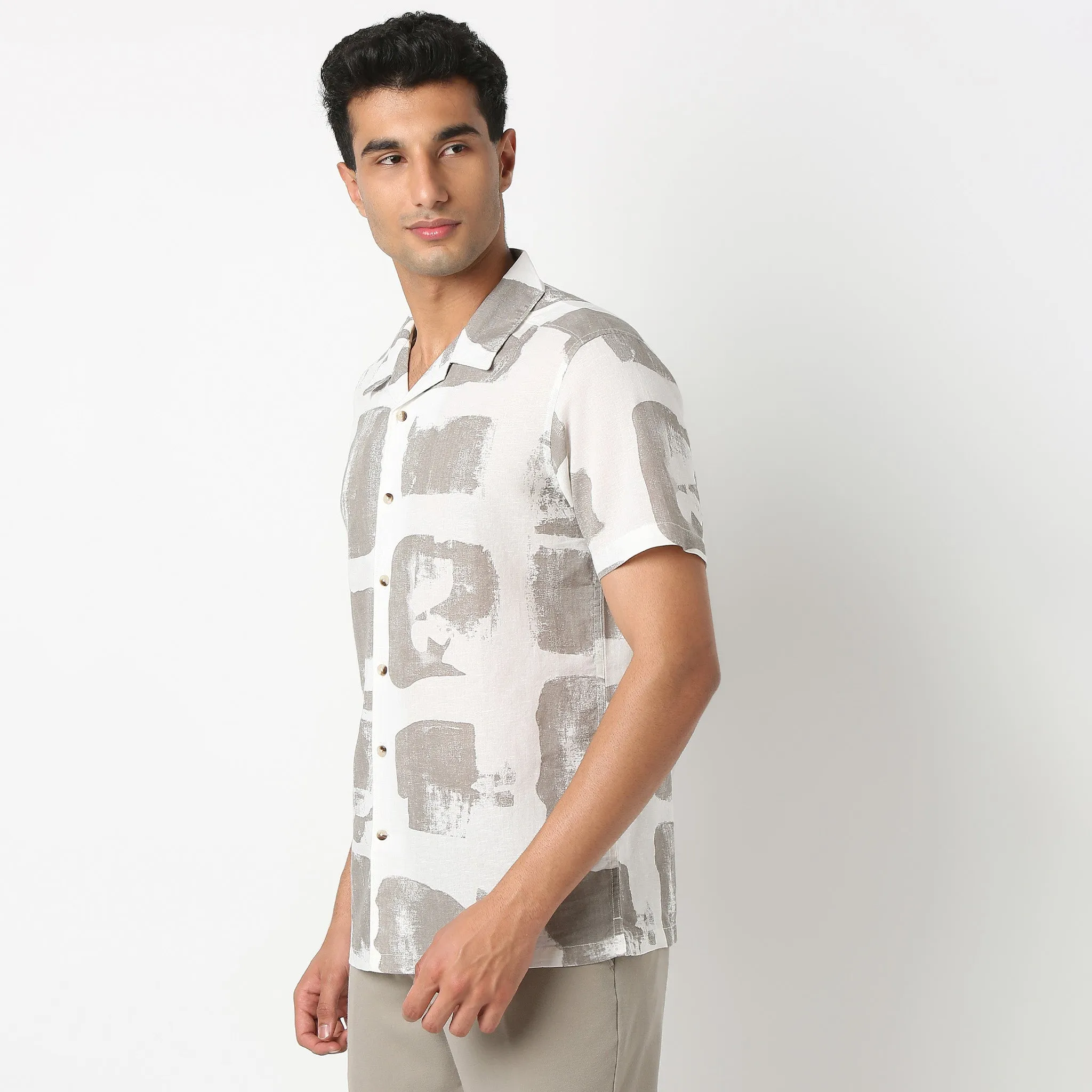 Printed Half Sleeve Casual Shirt