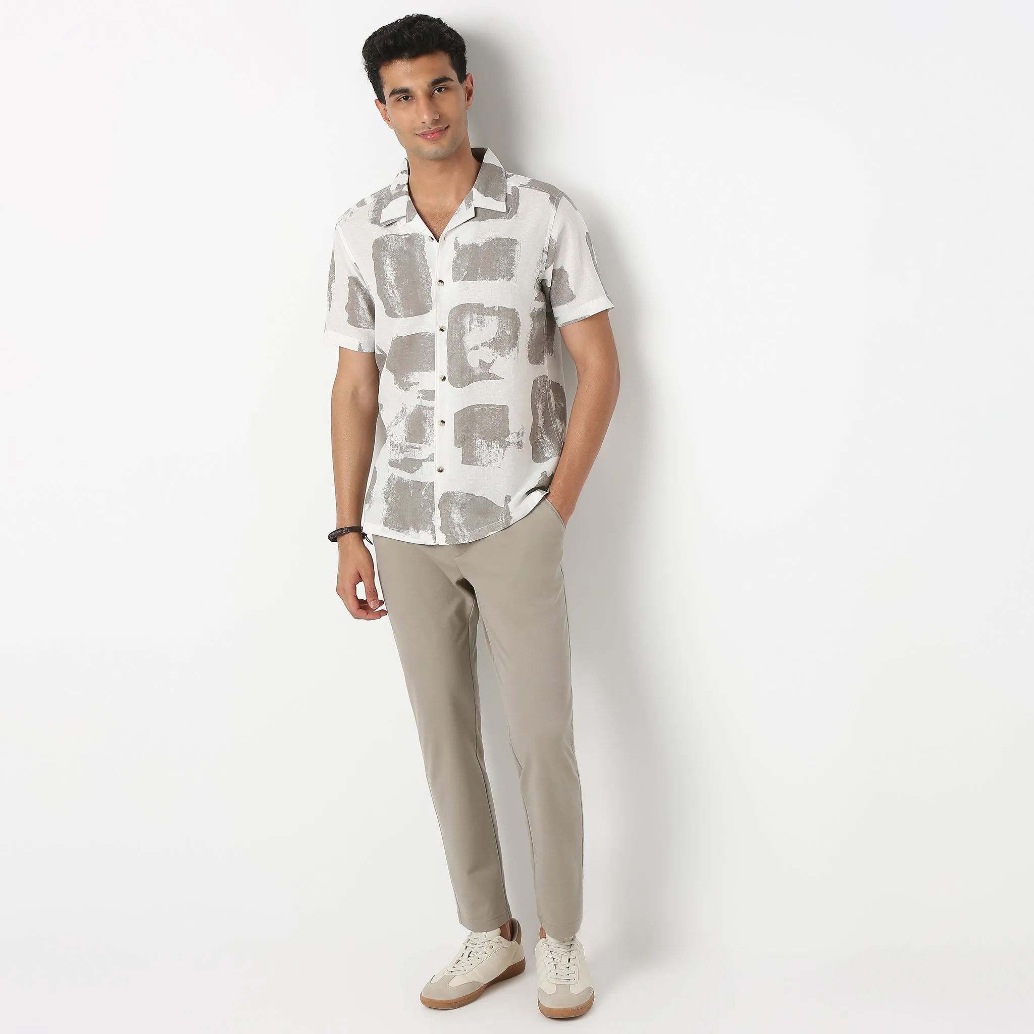 Printed Half Sleeve Casual Shirt