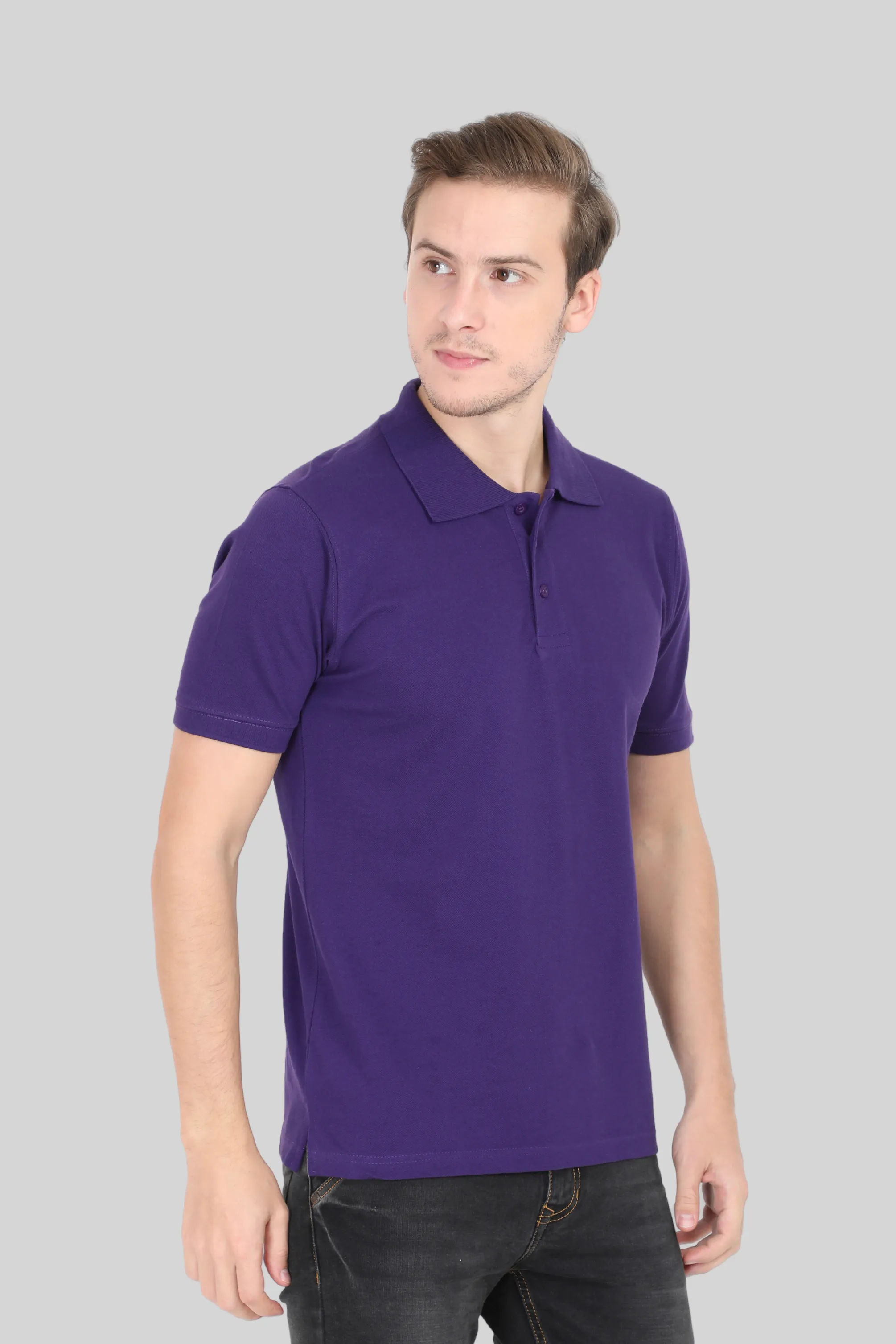 Purple Polo T-shirt for men