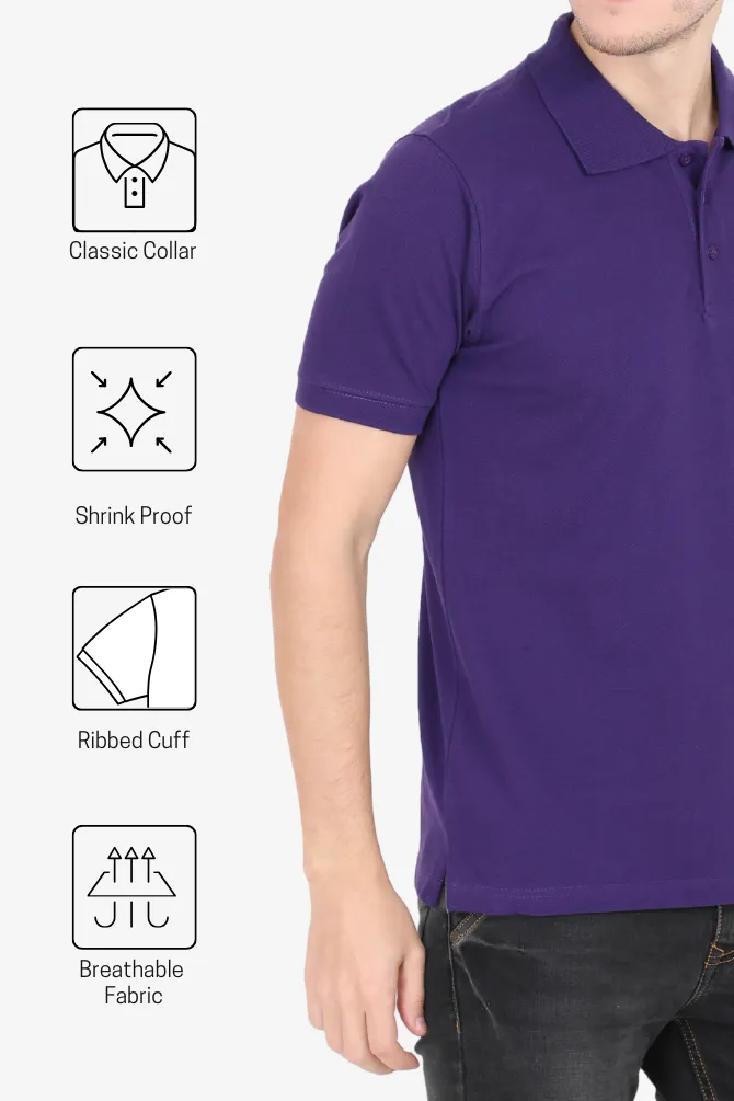 Purple Polo T-shirt for men
