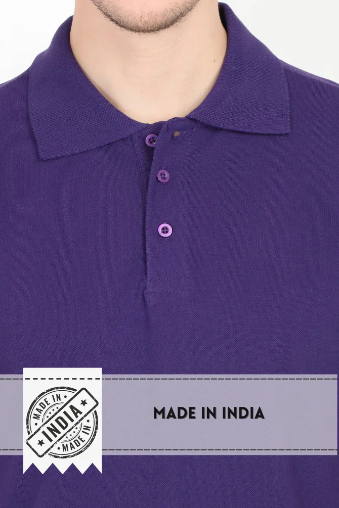 Purple Polo T-shirt for men