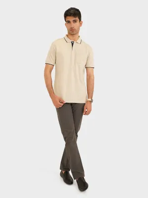 "MOUNIR" Trendy Regular Fit Polo Shirt