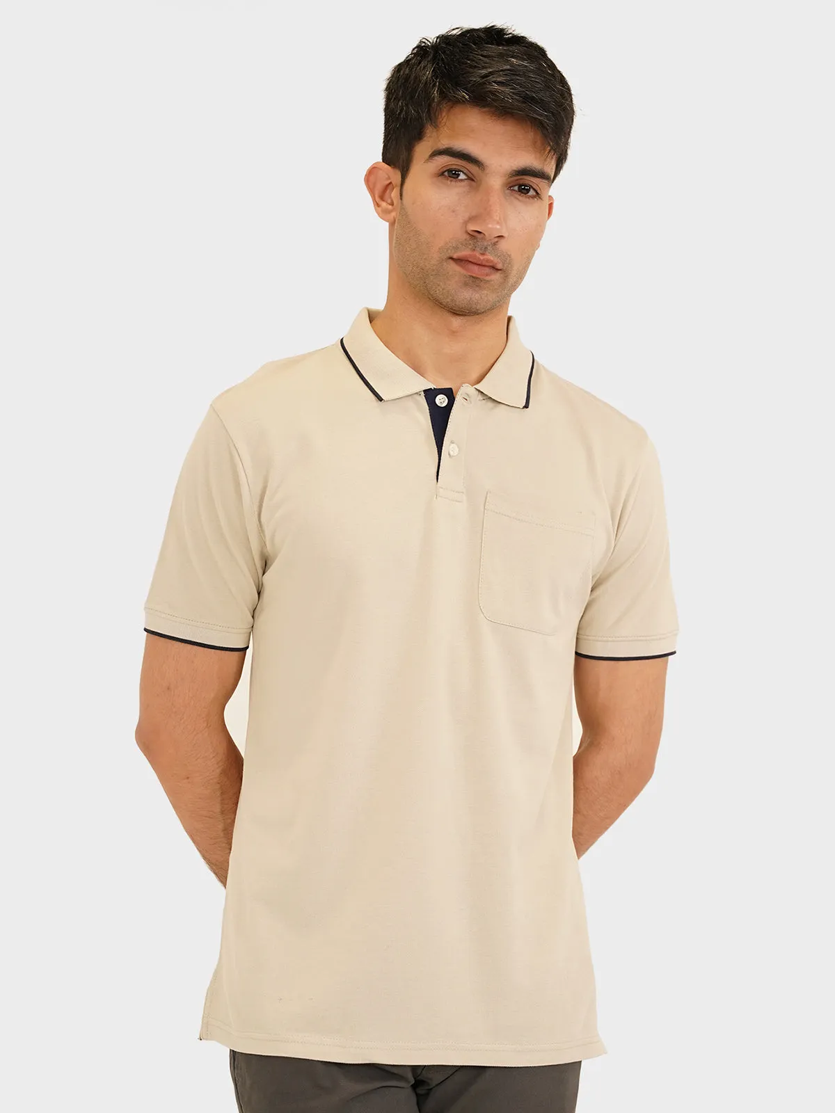"MOUNIR" Trendy Regular Fit Polo Shirt