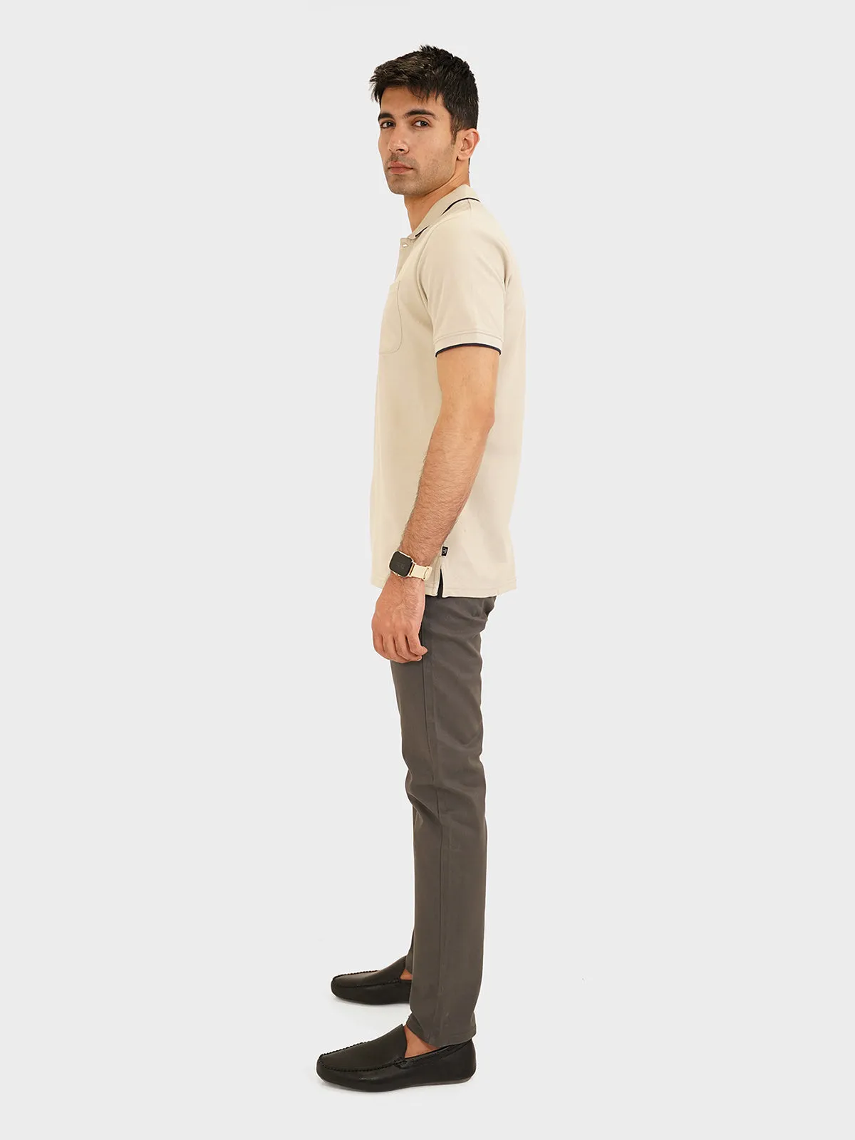 "MOUNIR" Trendy Regular Fit Polo Shirt