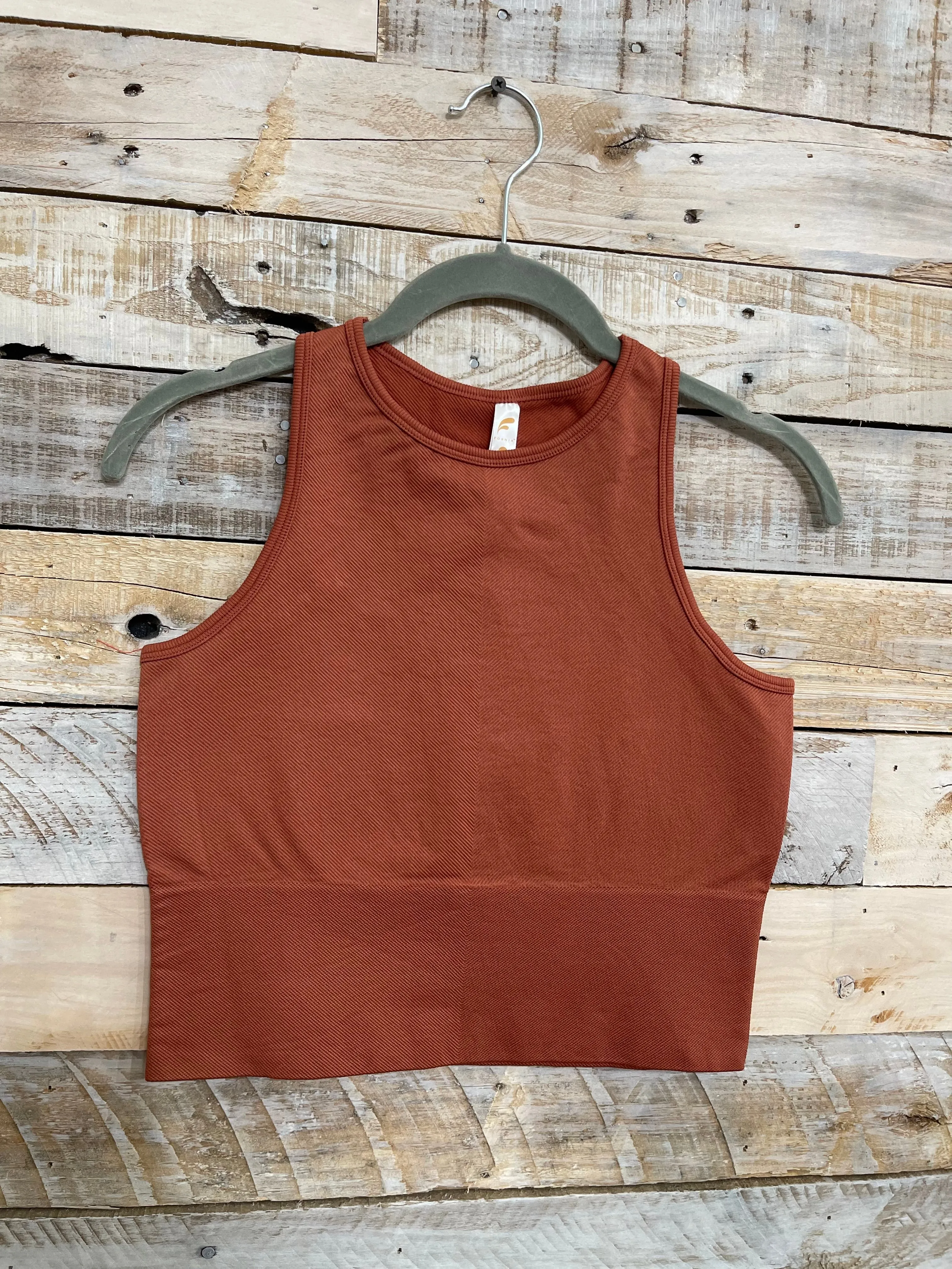 Racerback Chevron Crop Top Women’s