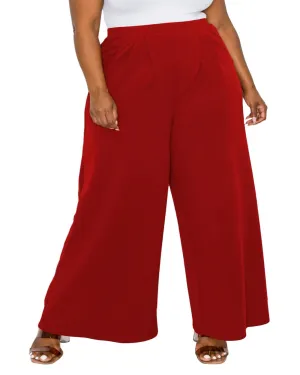 Rachel Wide Leg Pocket Pants | Cognac