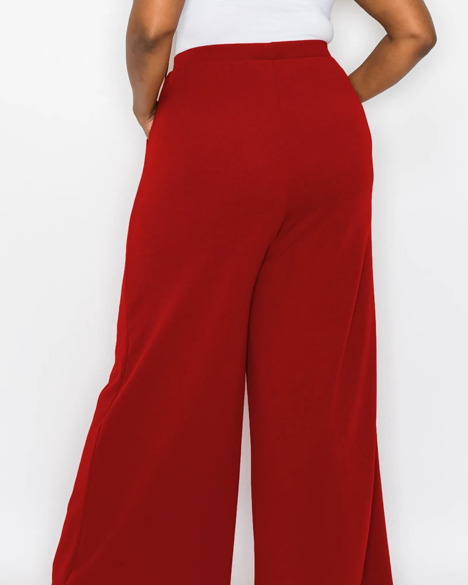 Rachel Wide Leg Pocket Pants | Cognac