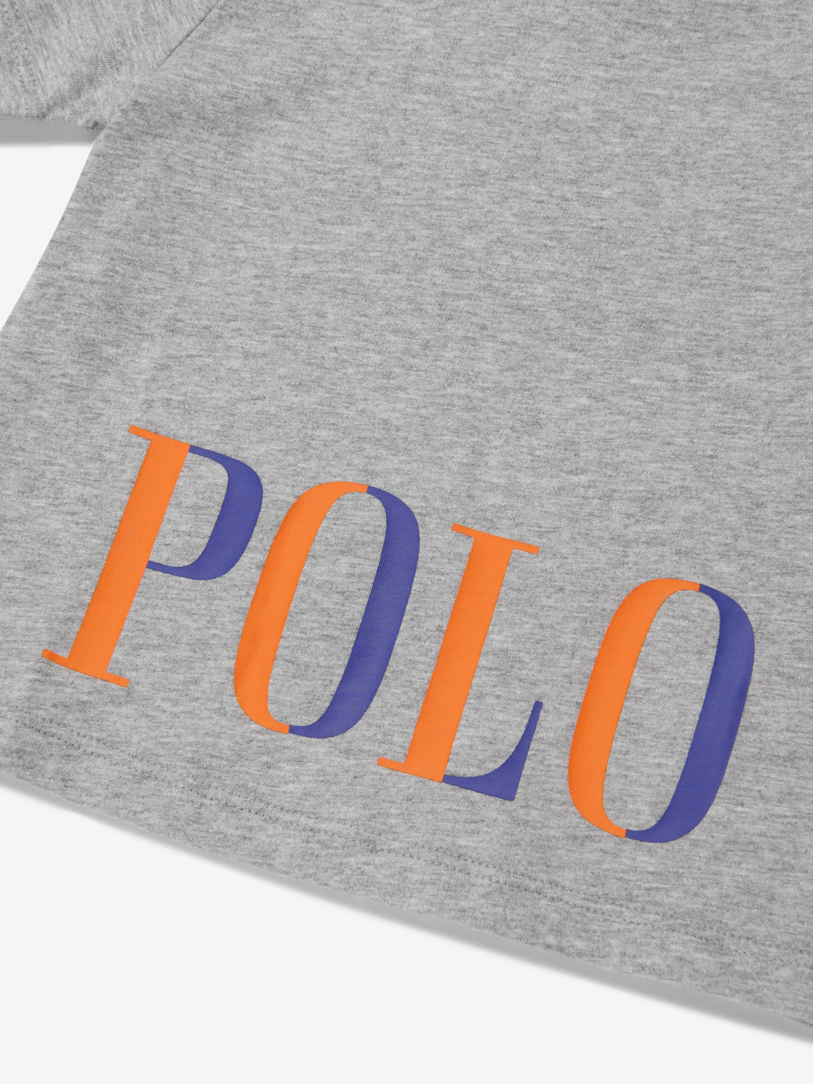 Ralph Lauren Baby Boys Polo Logo T-Shirt in Grey