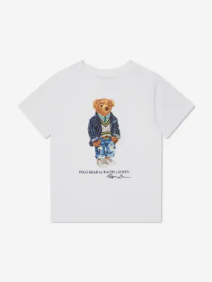 Ralph Lauren Boys Cotton Jersey Polo Bear T-Shirt