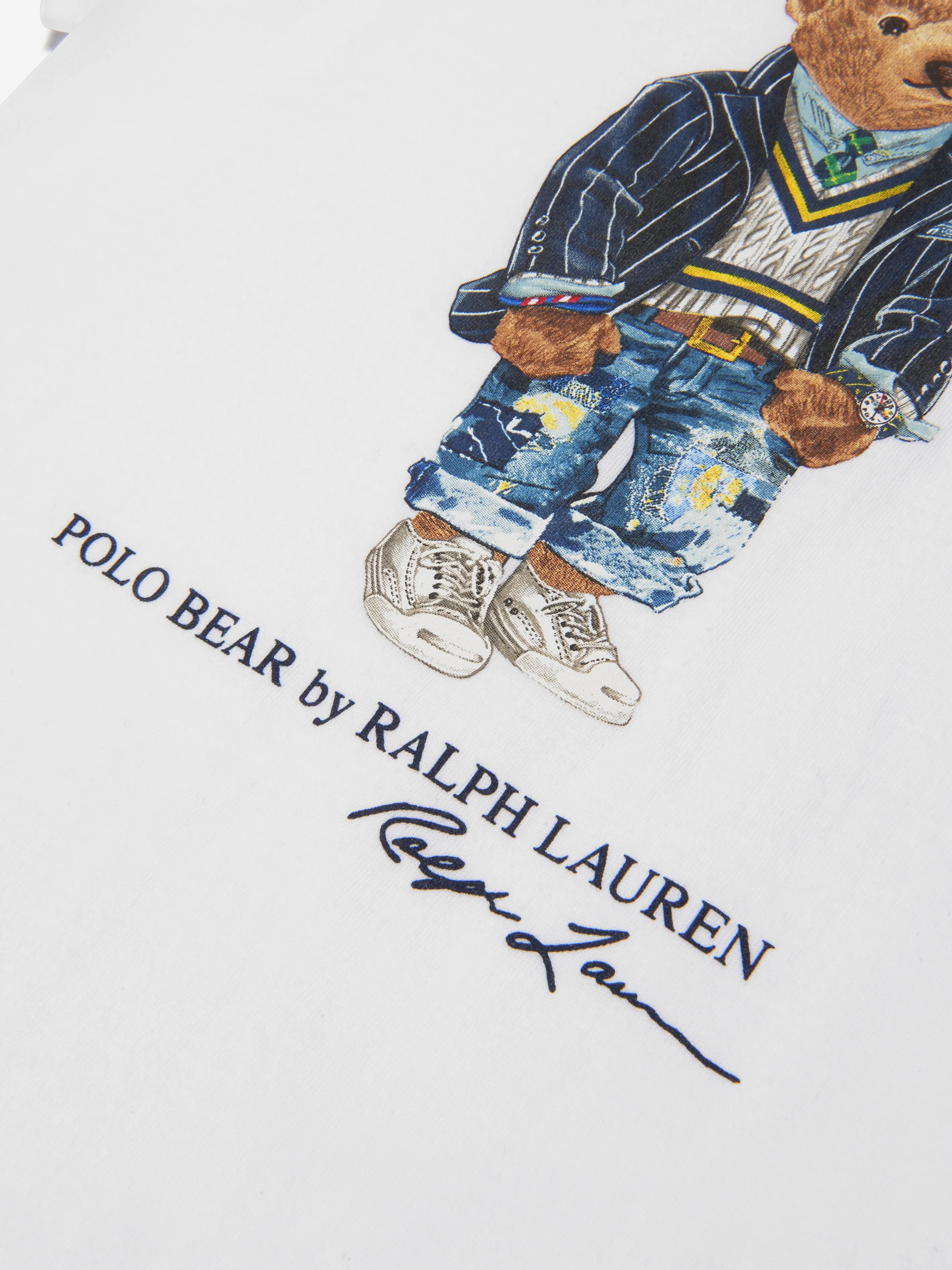 Ralph Lauren Boys Cotton Jersey Polo Bear T-Shirt
