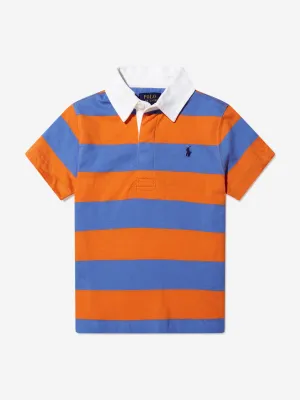 Ralph Lauren Boys Cotton Jersey Striped Rugby Polo Shirt
