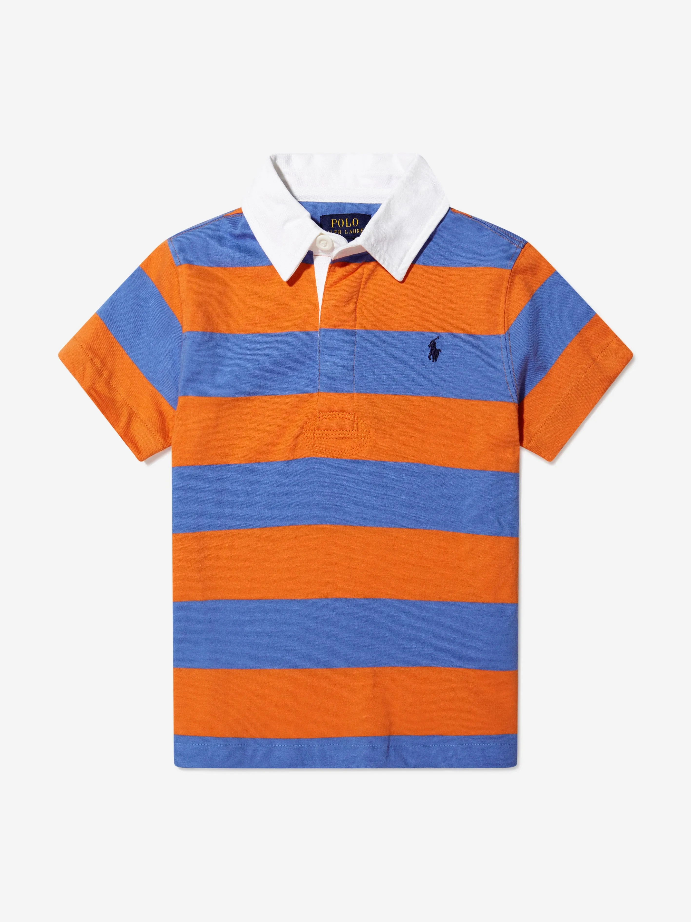 Ralph Lauren Boys Cotton Jersey Striped Rugby Polo Shirt