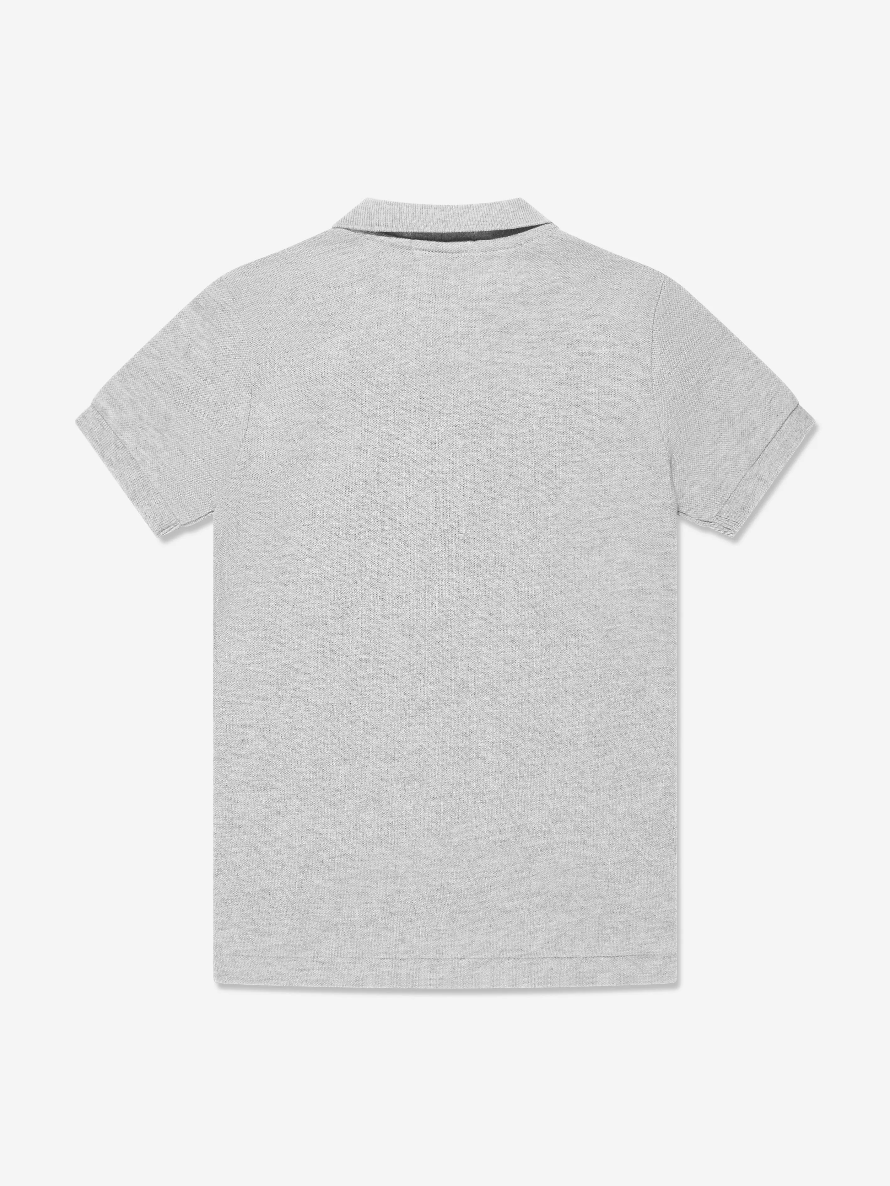 Ralph Lauren Boys Logo Polo Shirt in Grey