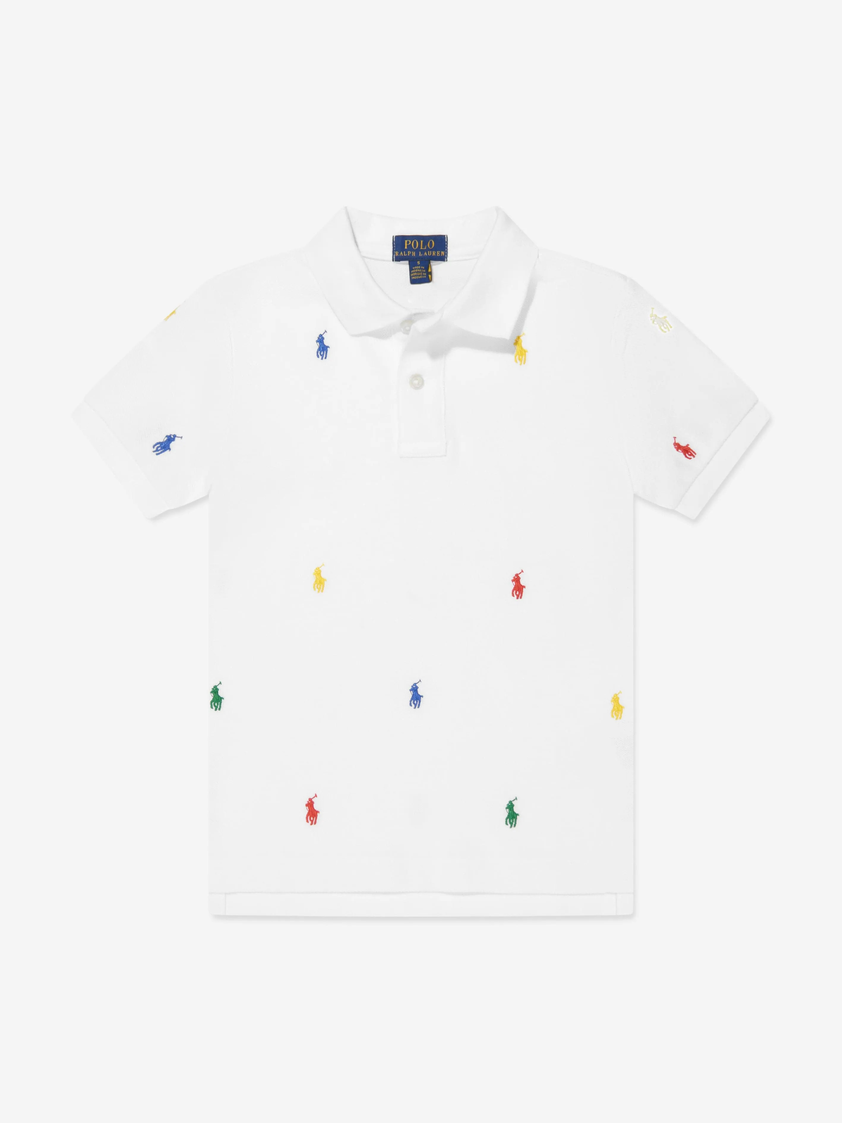 Ralph Lauren Boys Logo Polo Shirt in White
