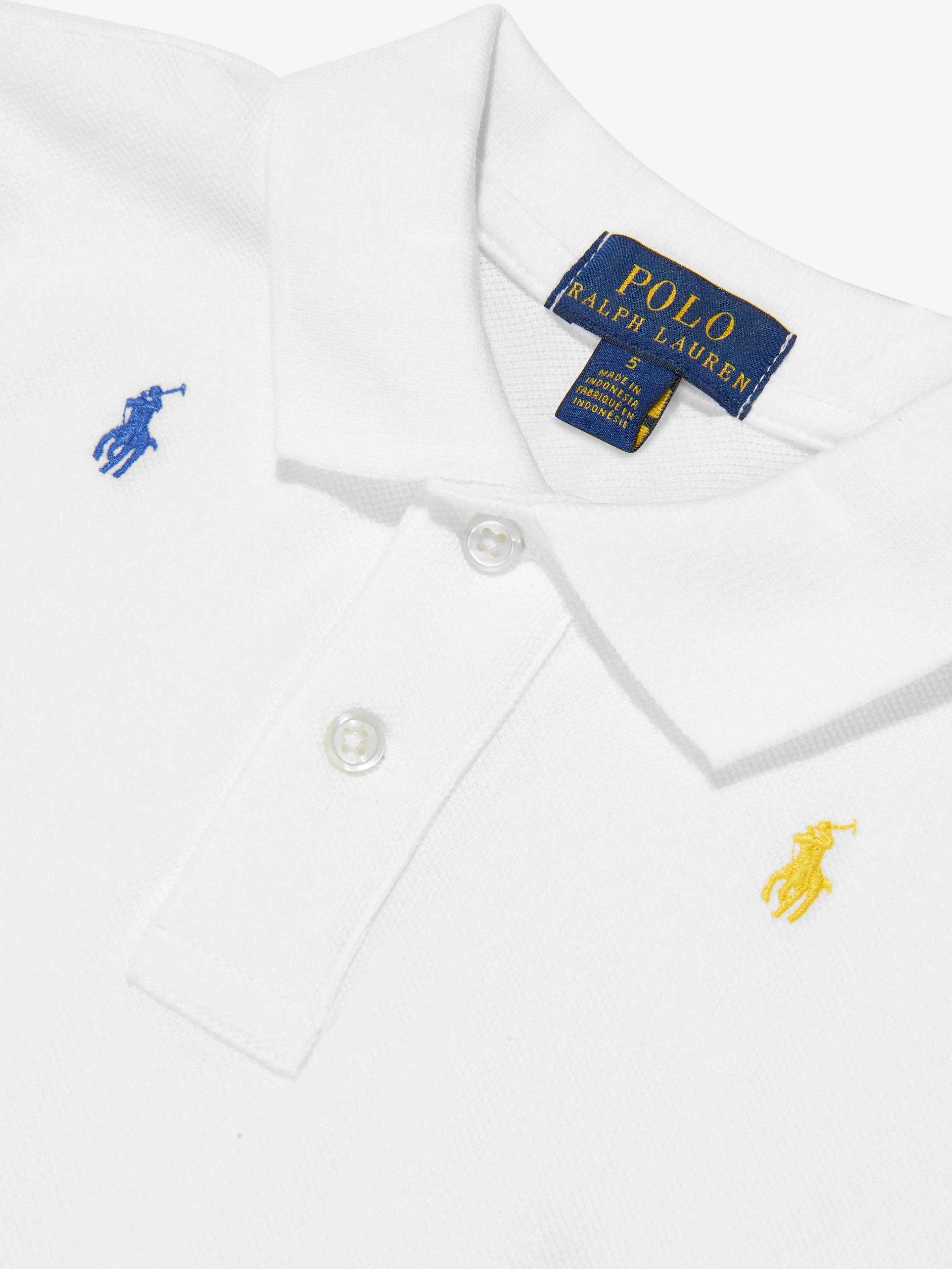 Ralph Lauren Boys Logo Polo Shirt in White