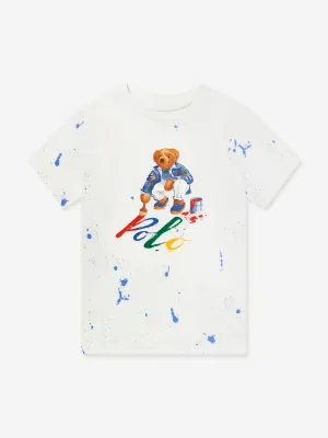 Ralph Lauren Boys Polo Bear T-Shirt in White