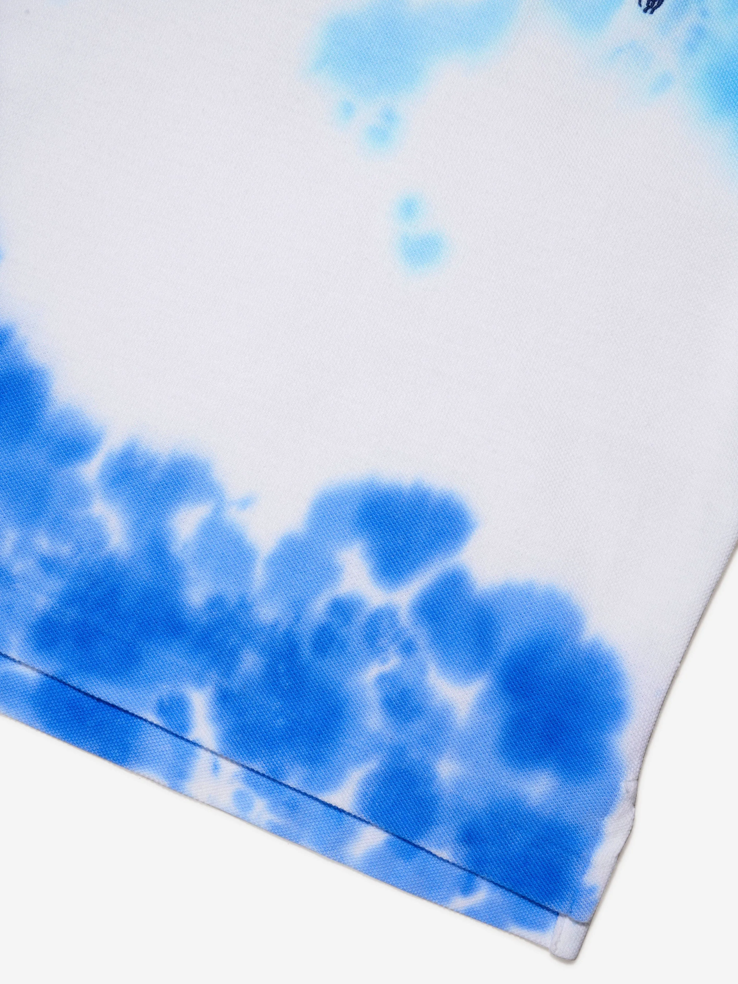 Ralph Lauren Boys Tie Dye Polo Shirt in Blue