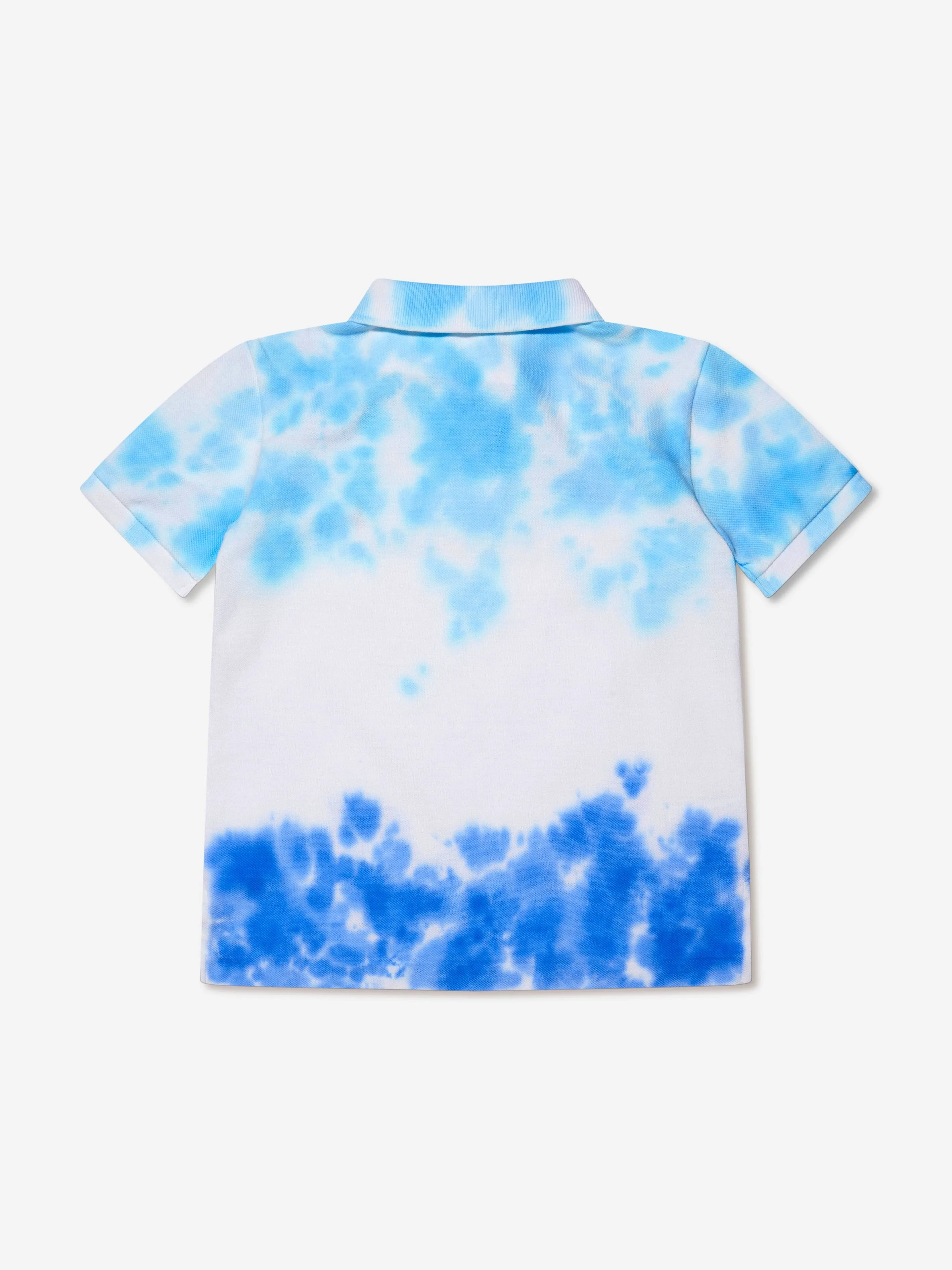 Ralph Lauren Boys Tie Dye Polo Shirt in Blue