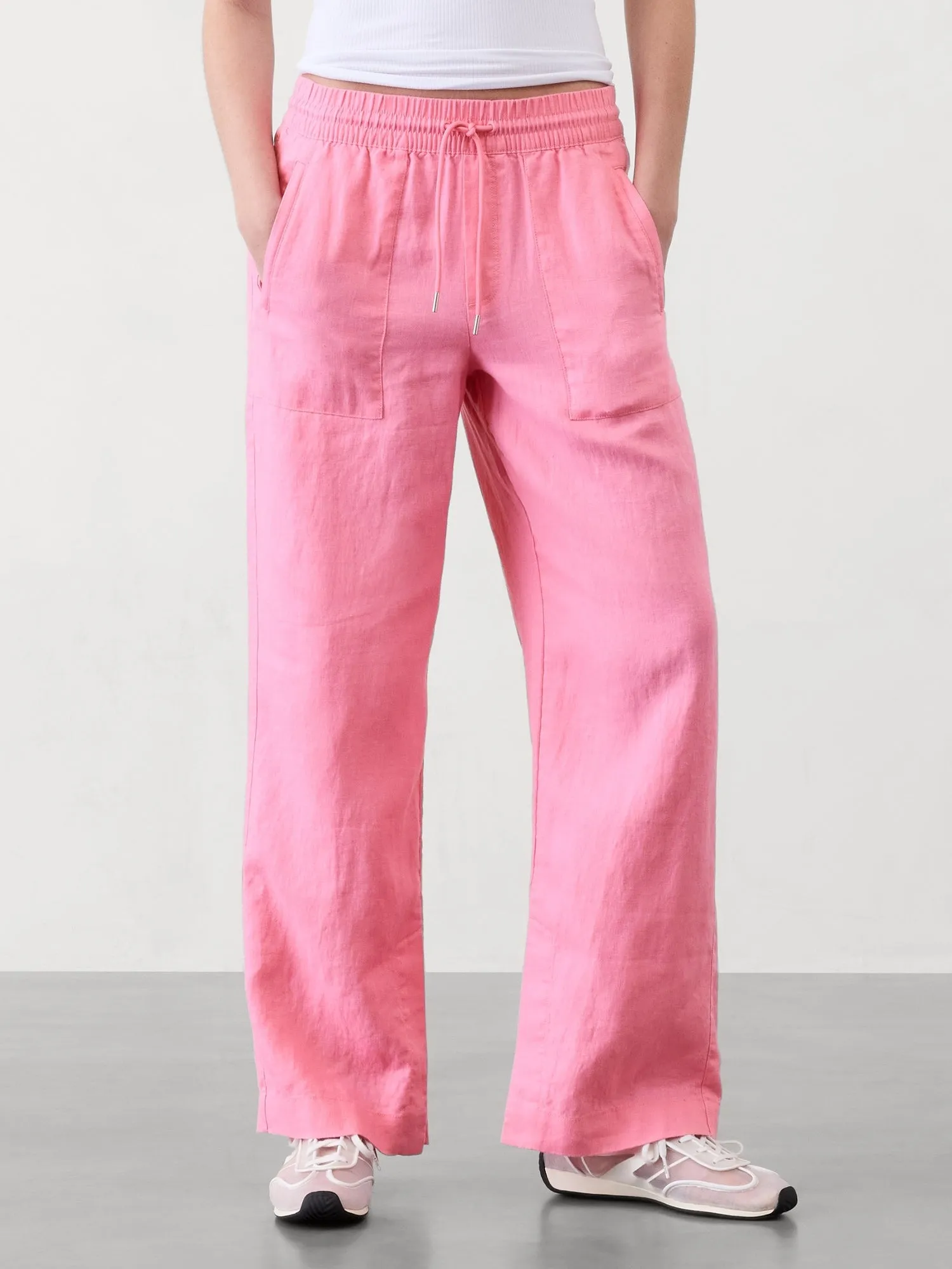 Retreat Linen High Rise Wide Leg Pant