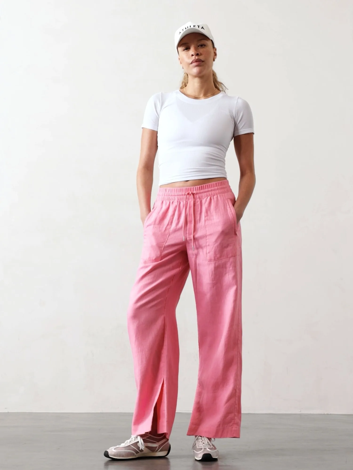 Retreat Linen High Rise Wide Leg Pant