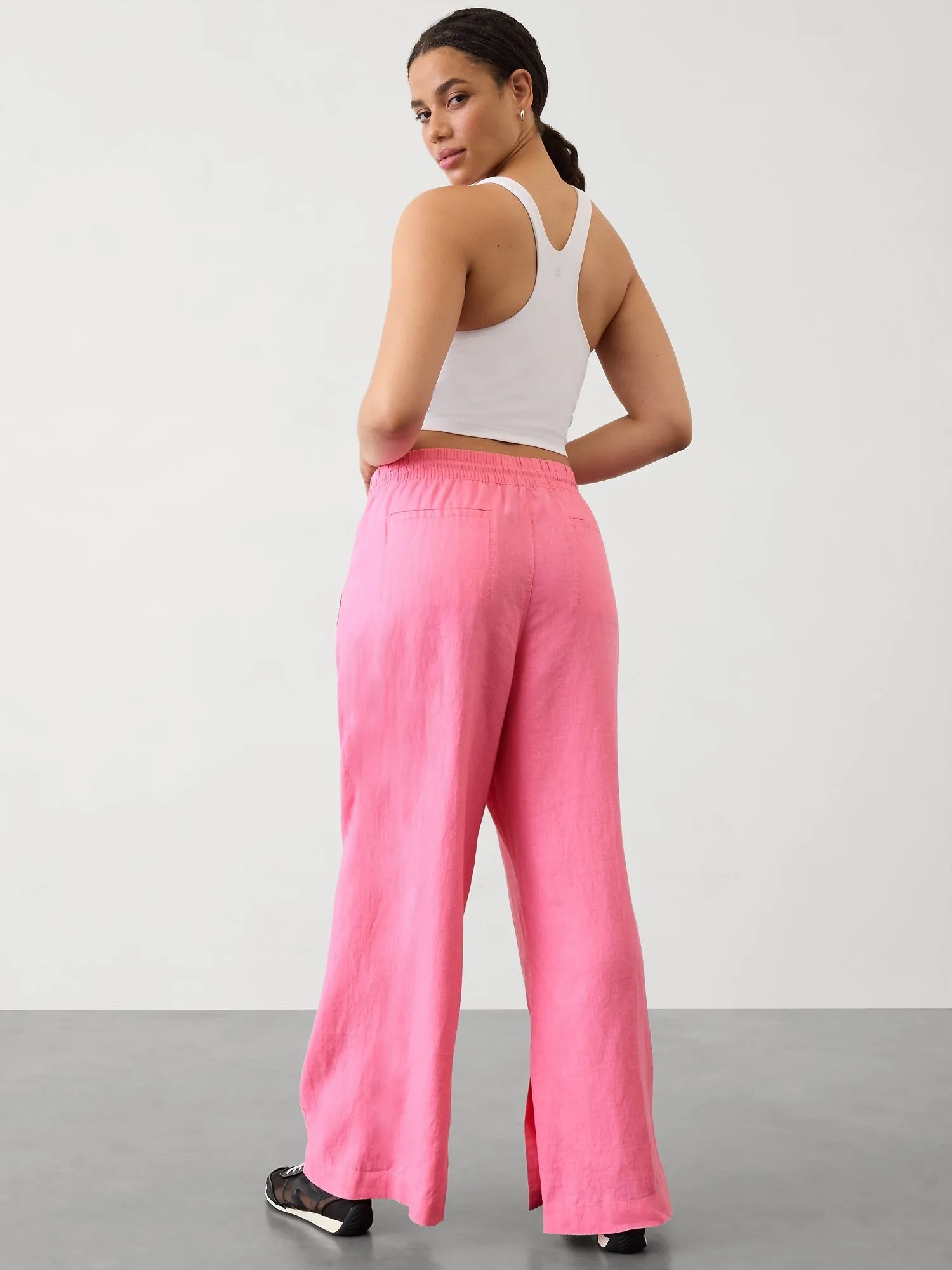Retreat Linen High Rise Wide Leg Pant
