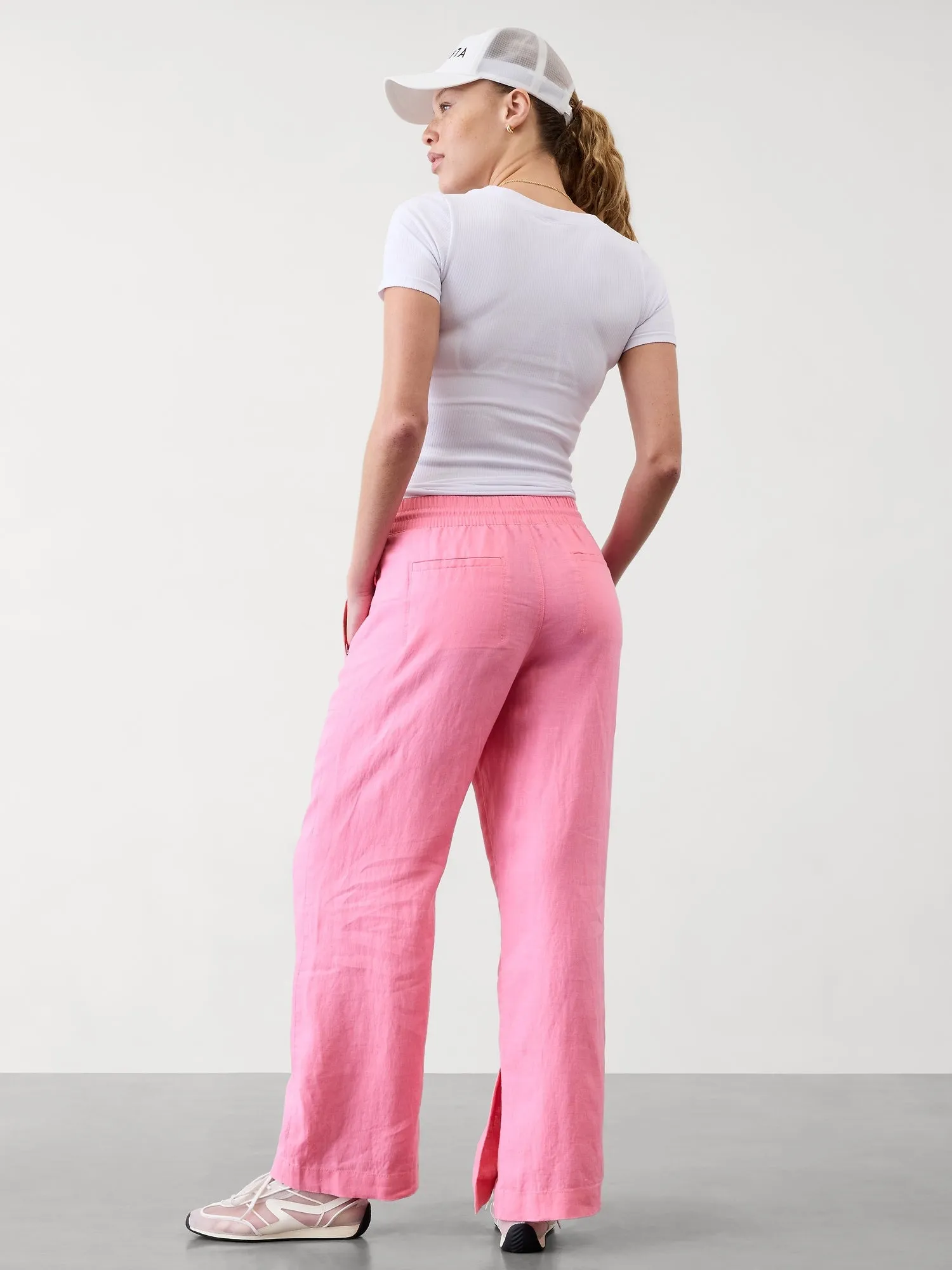 Retreat Linen High Rise Wide Leg Pant