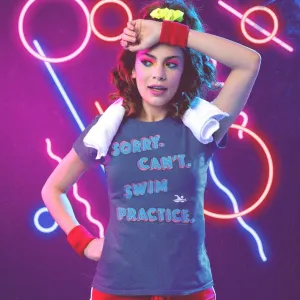 Retro Vintage Sorry Can't Swim Practice T Shirt