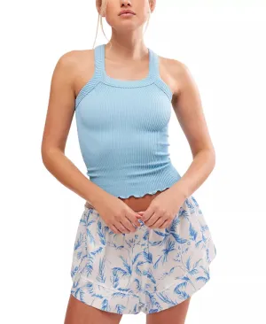 Ribbed Smls Tank-Air Blue