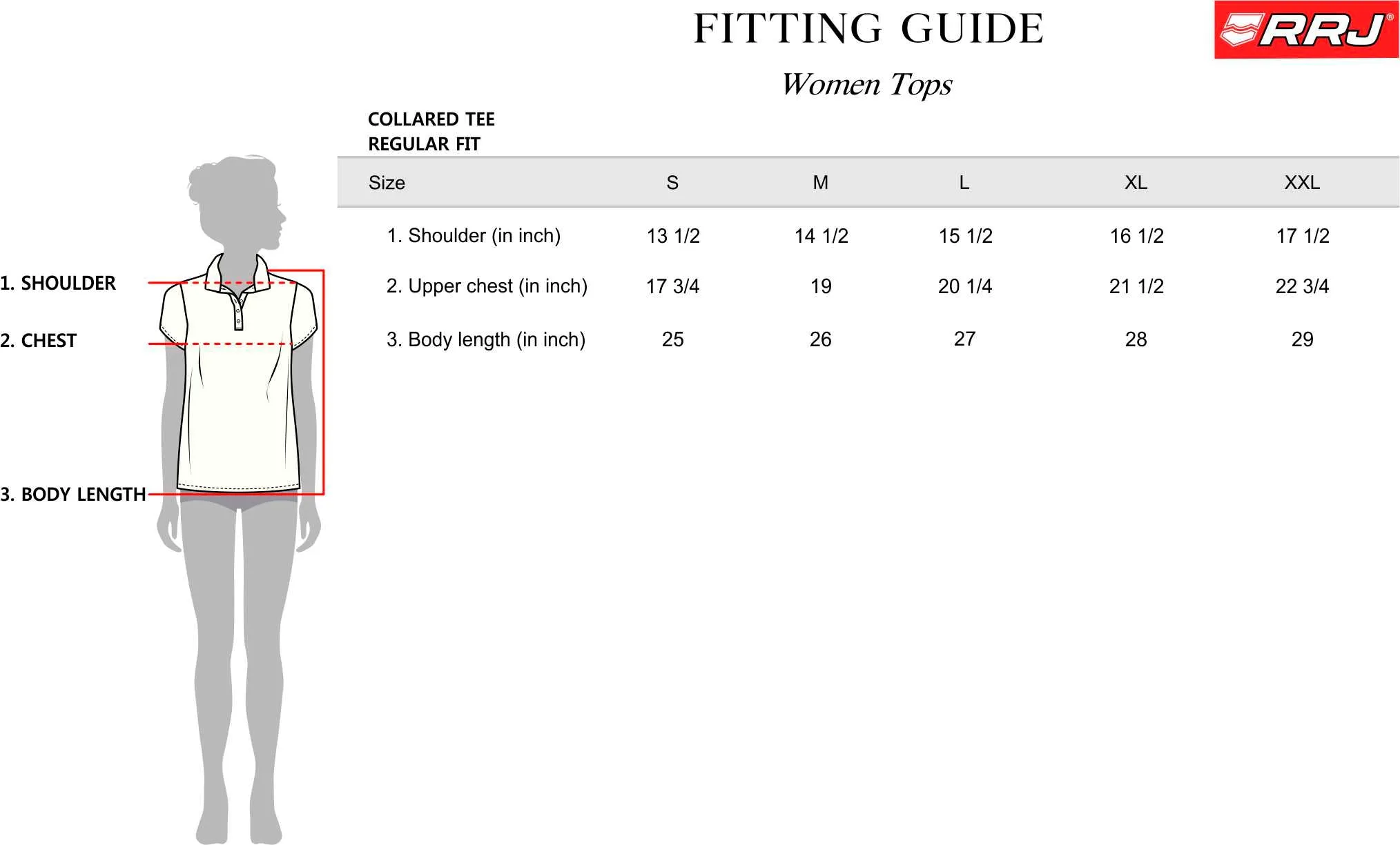 RRJ Basic Collared for Ladies Regular Fitting Polo shirt for Ladies 135049 (Blue)