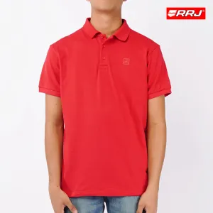 RRJ Basic Collared for Men Semi Body Fitting Polo shirt for Men 107695 (Red)