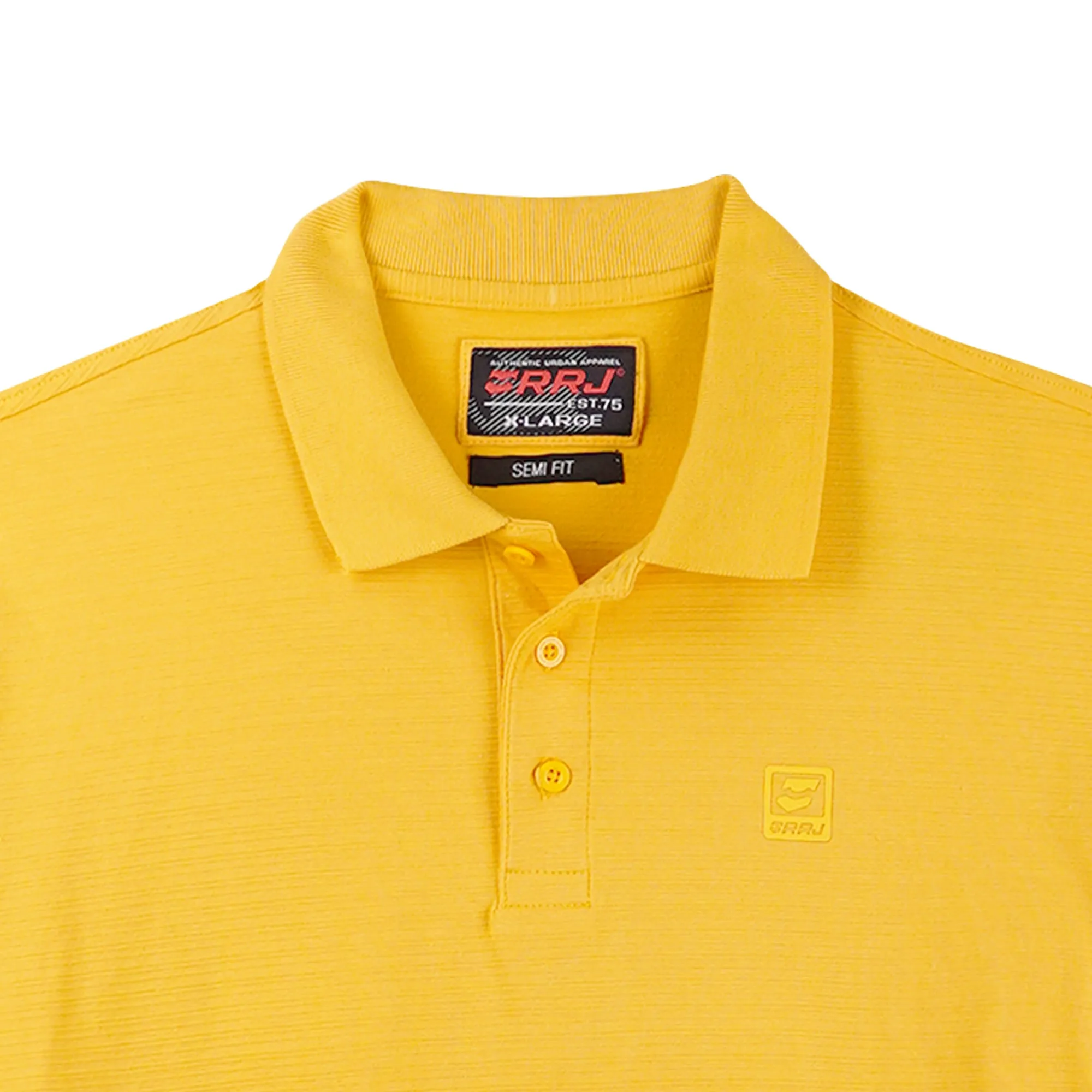 RRJ Basic Collared for Men Semi Body Fitting  Polo shirt for Men 107695 (Yellow)