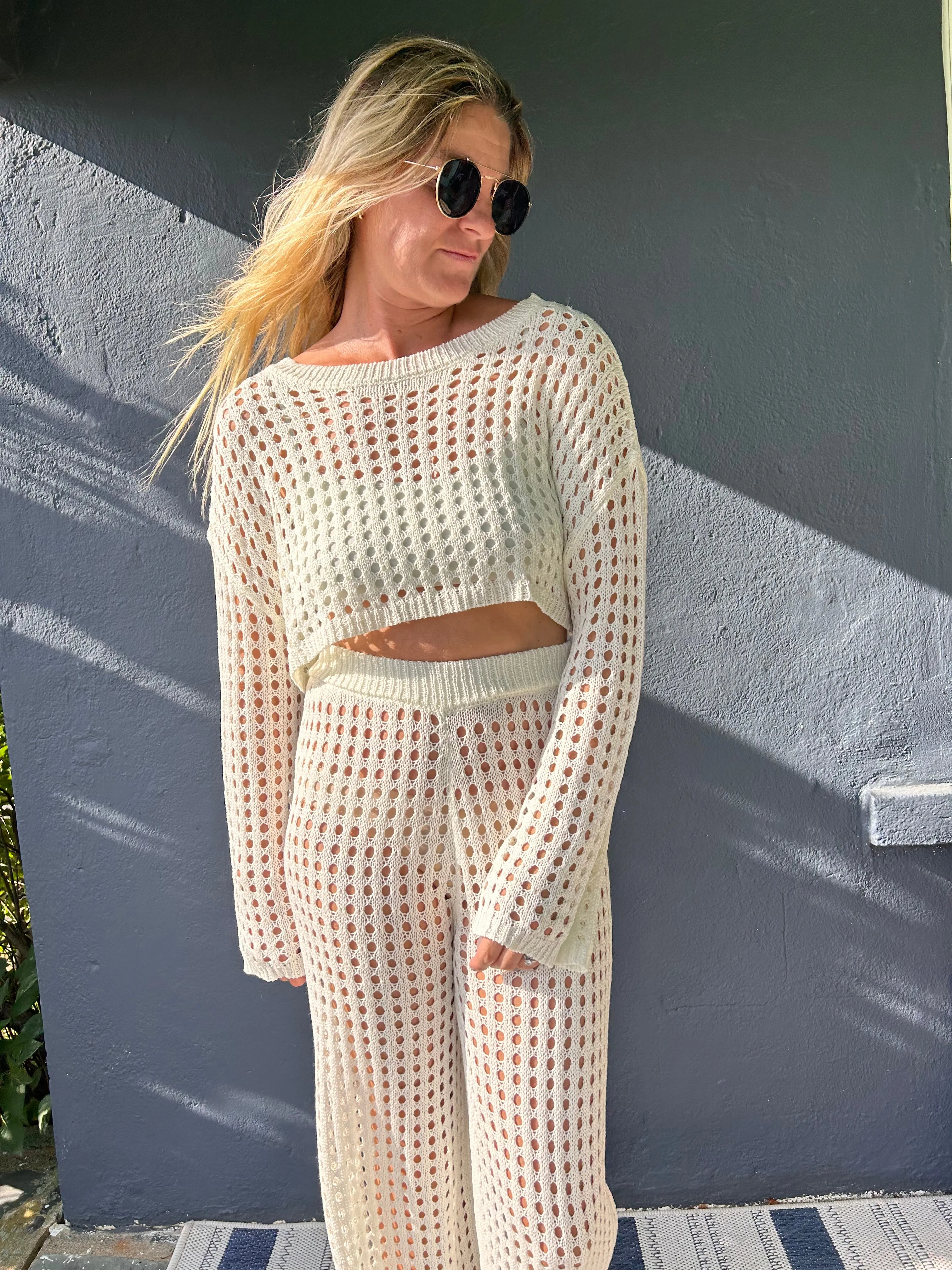Sarah crochet pants