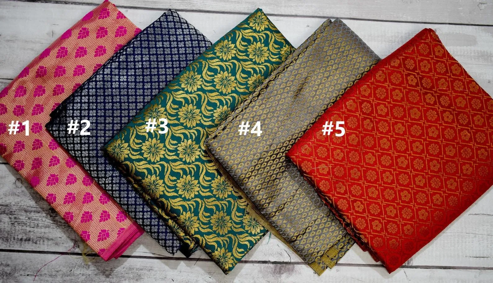 Sari Blouse - Indian Brocade Half Sleeve Blouse, Elegant Traditional Wear, Perfect for Weddings &amp; Special Occasions