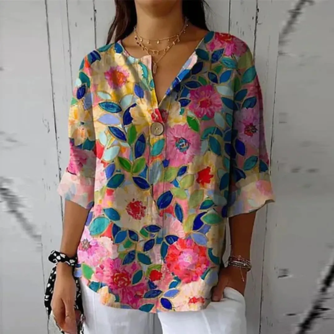 Sassa™ - Elegant Floral Blouse
