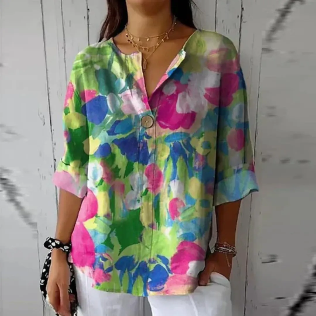 Sassa™ - Elegant Floral Blouse