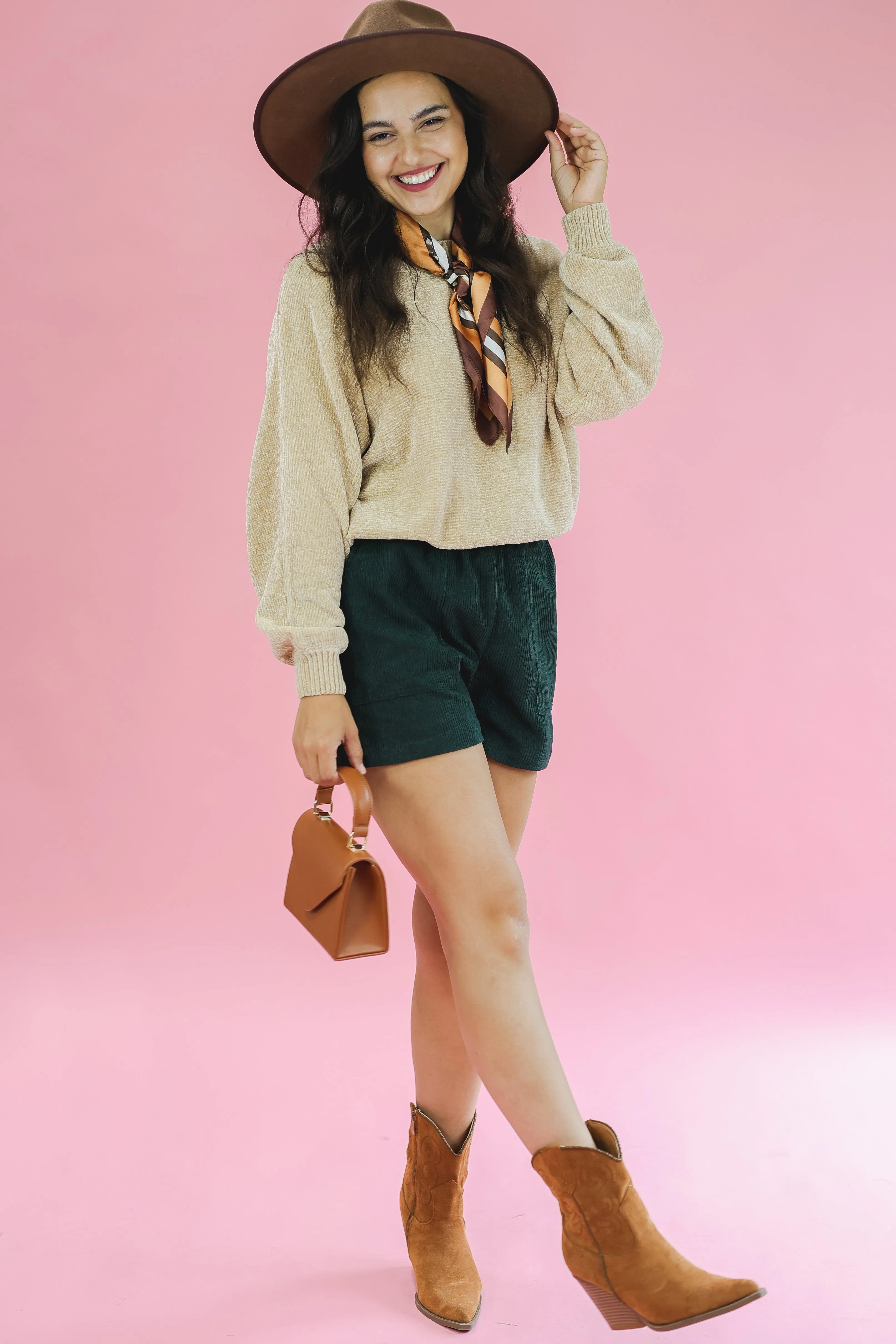 Seasonal Comfort Corduroy Shorts In Forest