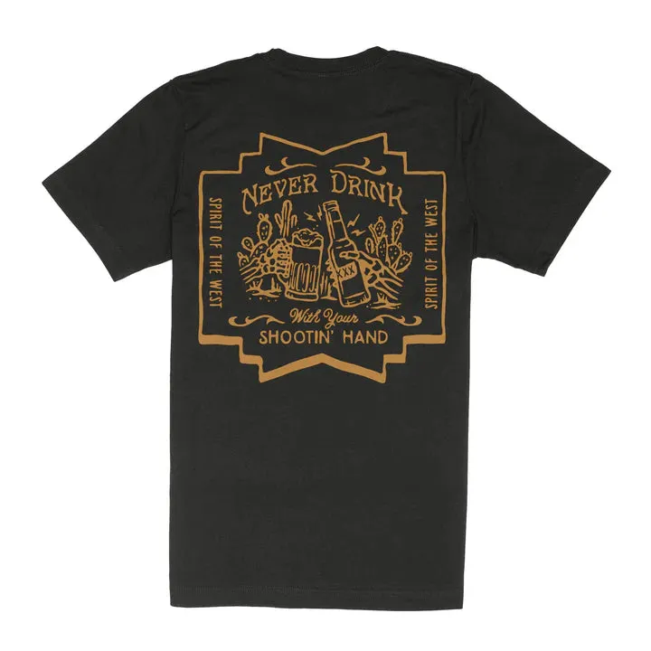 Sendero Provisions Co. Shootin' Hand T-Shirt - Black or Sage
