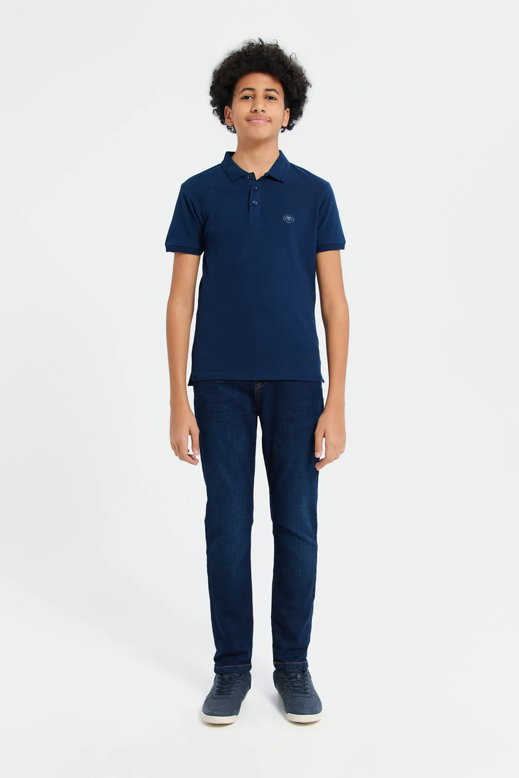 Senior Boys Navy Polo Shirt