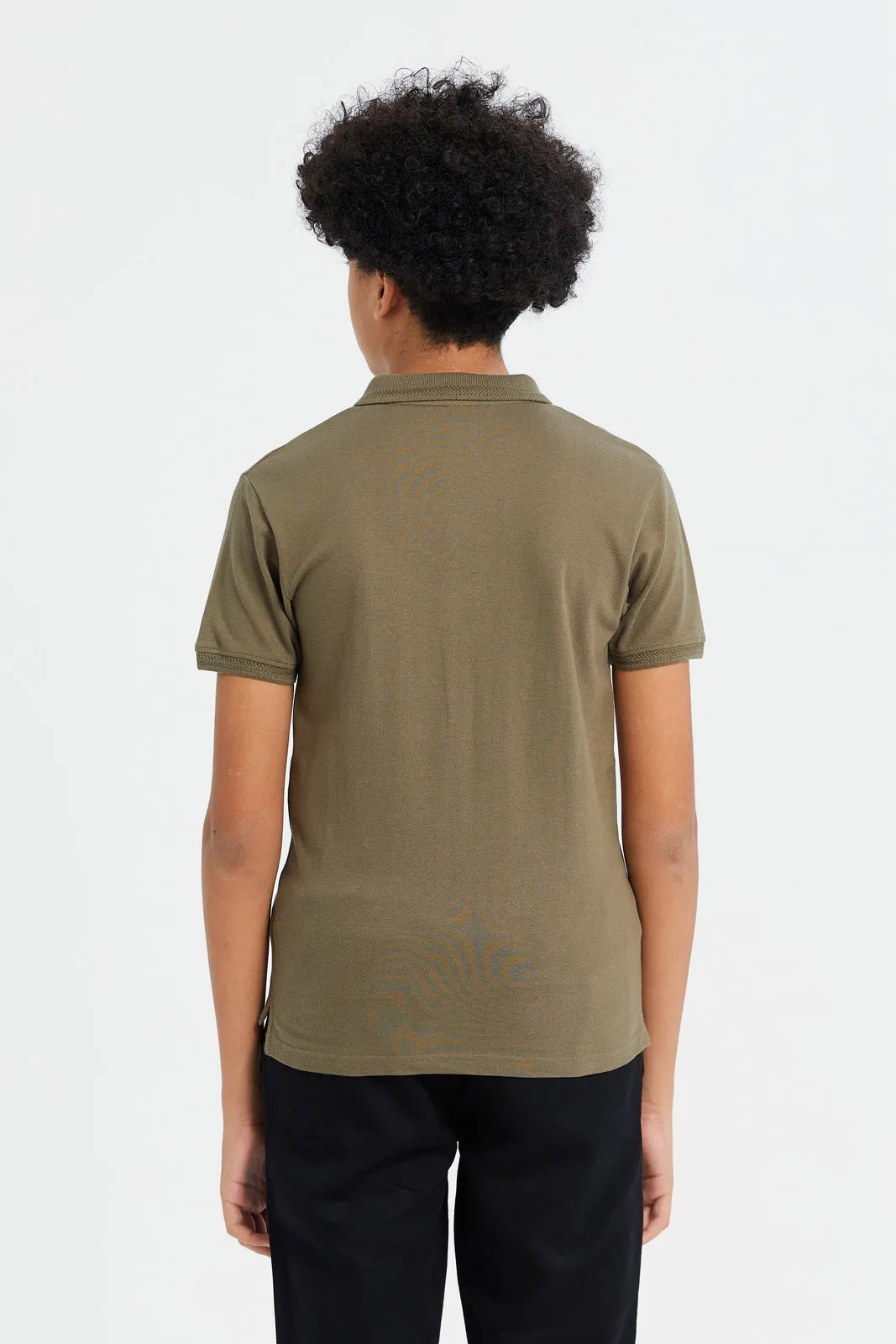 Senior Boys Olive Polo Shirt