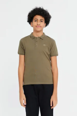 Senior Boys Olive Polo Shirt
