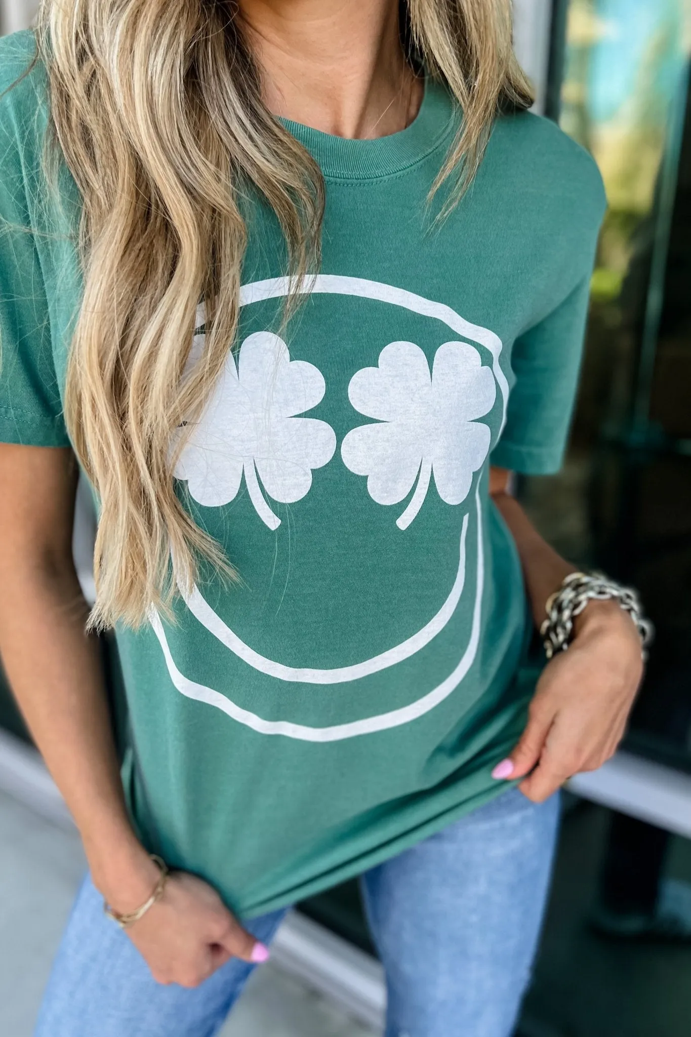 Shamrock Eyes Comfort Colors Graphic Tee