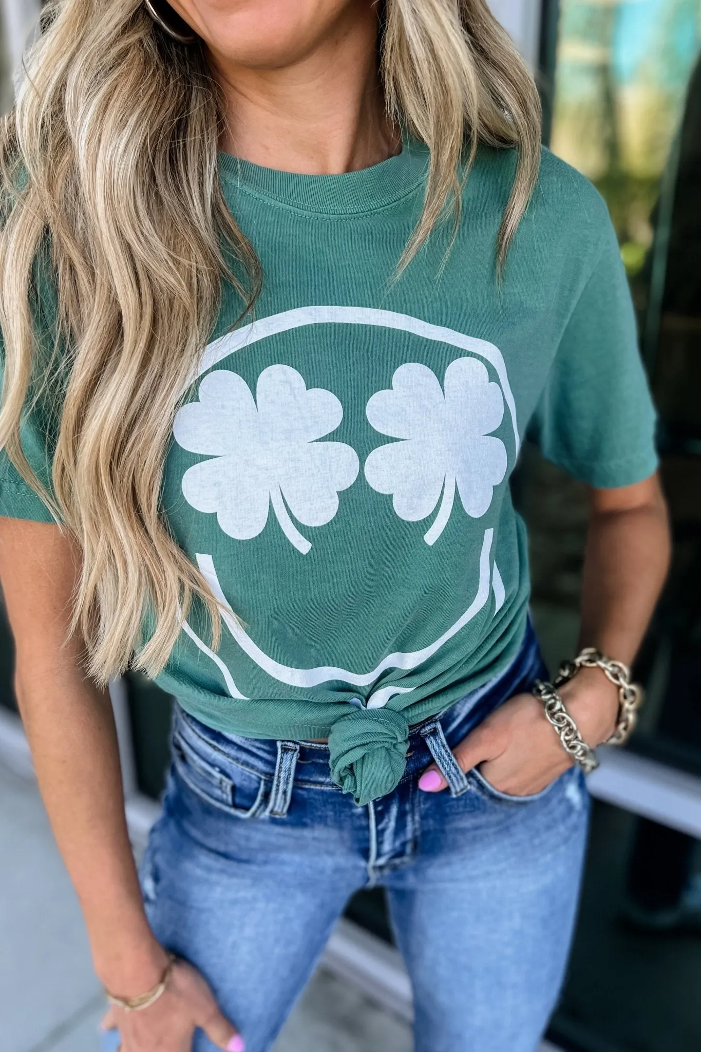 Shamrock Eyes Comfort Colors Graphic Tee