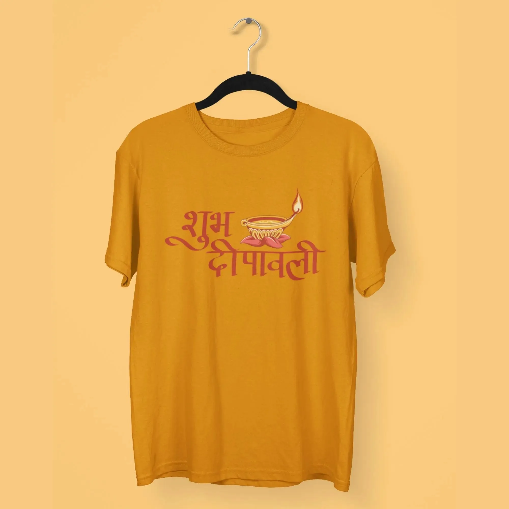 Shubh Dipawali Round Neck Half Sleeve Classic T-Shirt