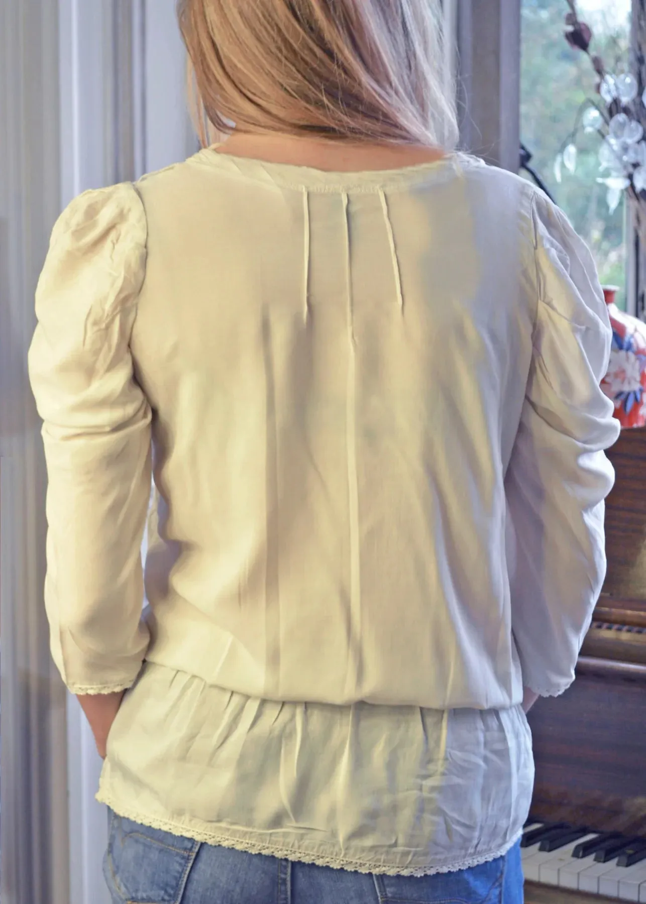 Silky Ruffle Blouse