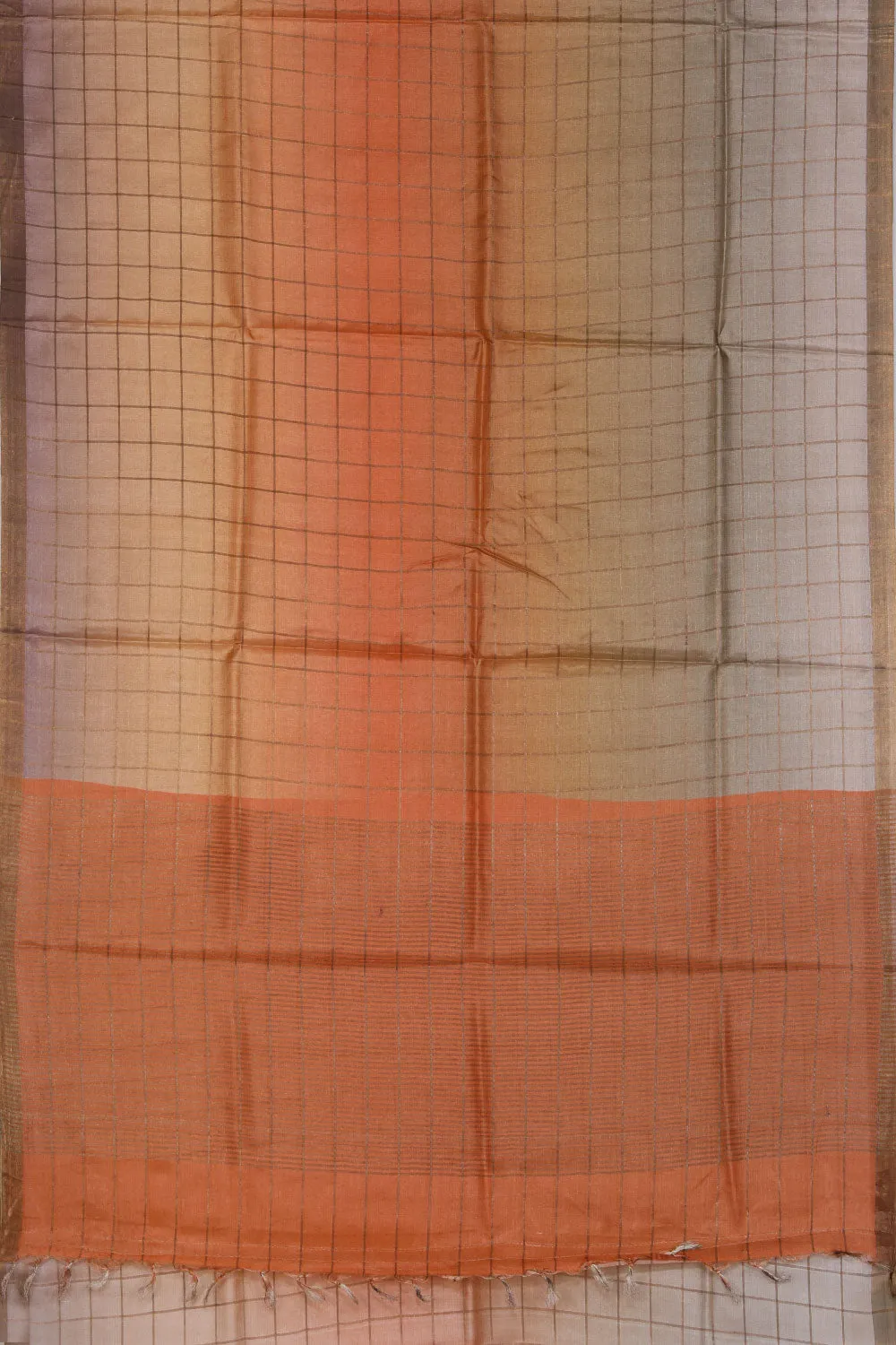 Simple Yet Elegant Orange Saree