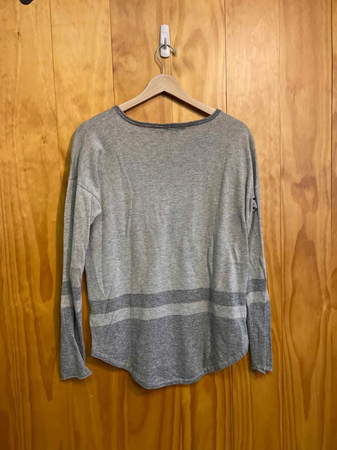 Size S Smart Wool Grey Women's Long Sleeve Shirt
