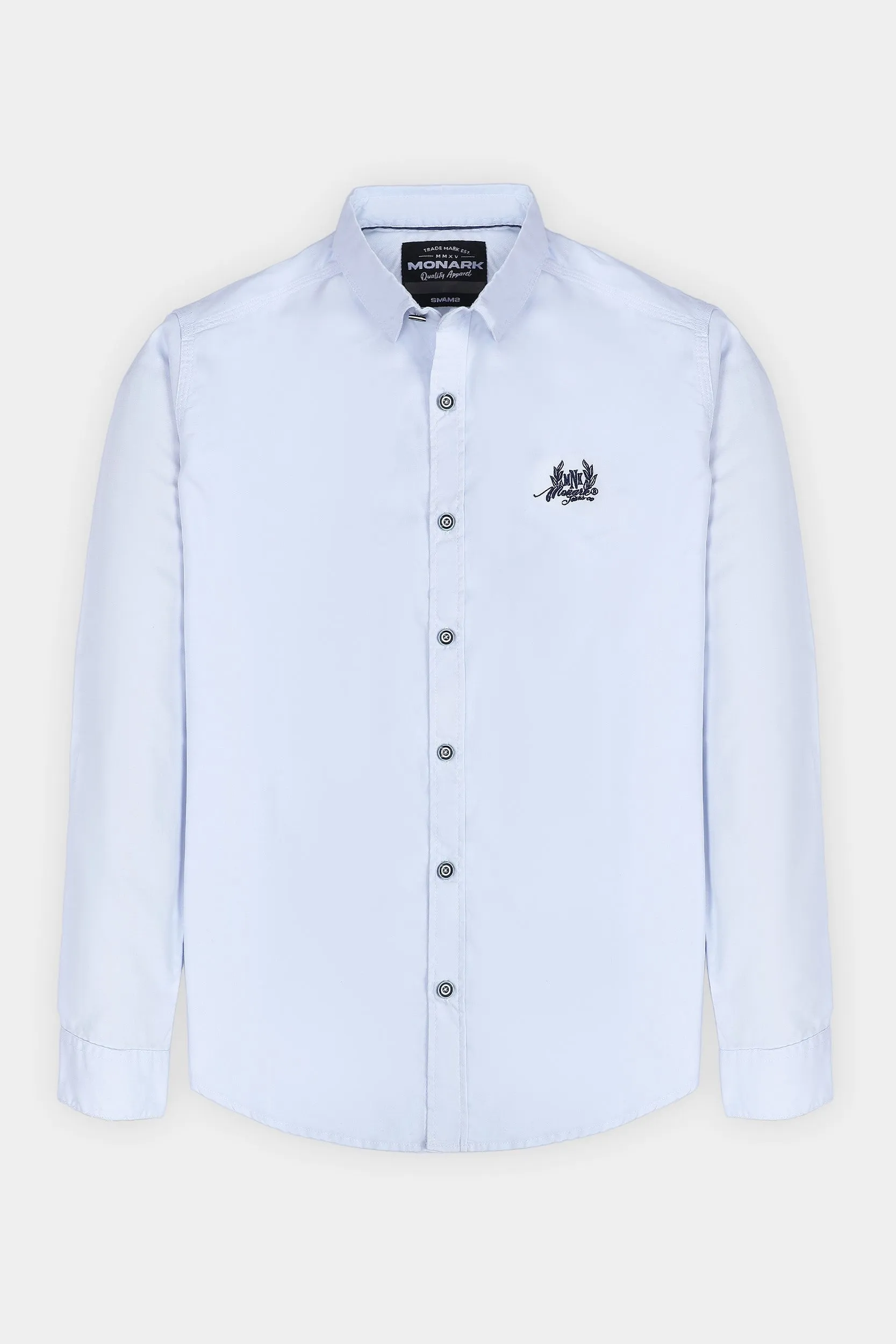 SKY BLUE SLIM FIT CASUAL SHIRT