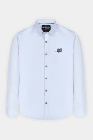 SKY BLUE SLIM FIT CASUAL SHIRT